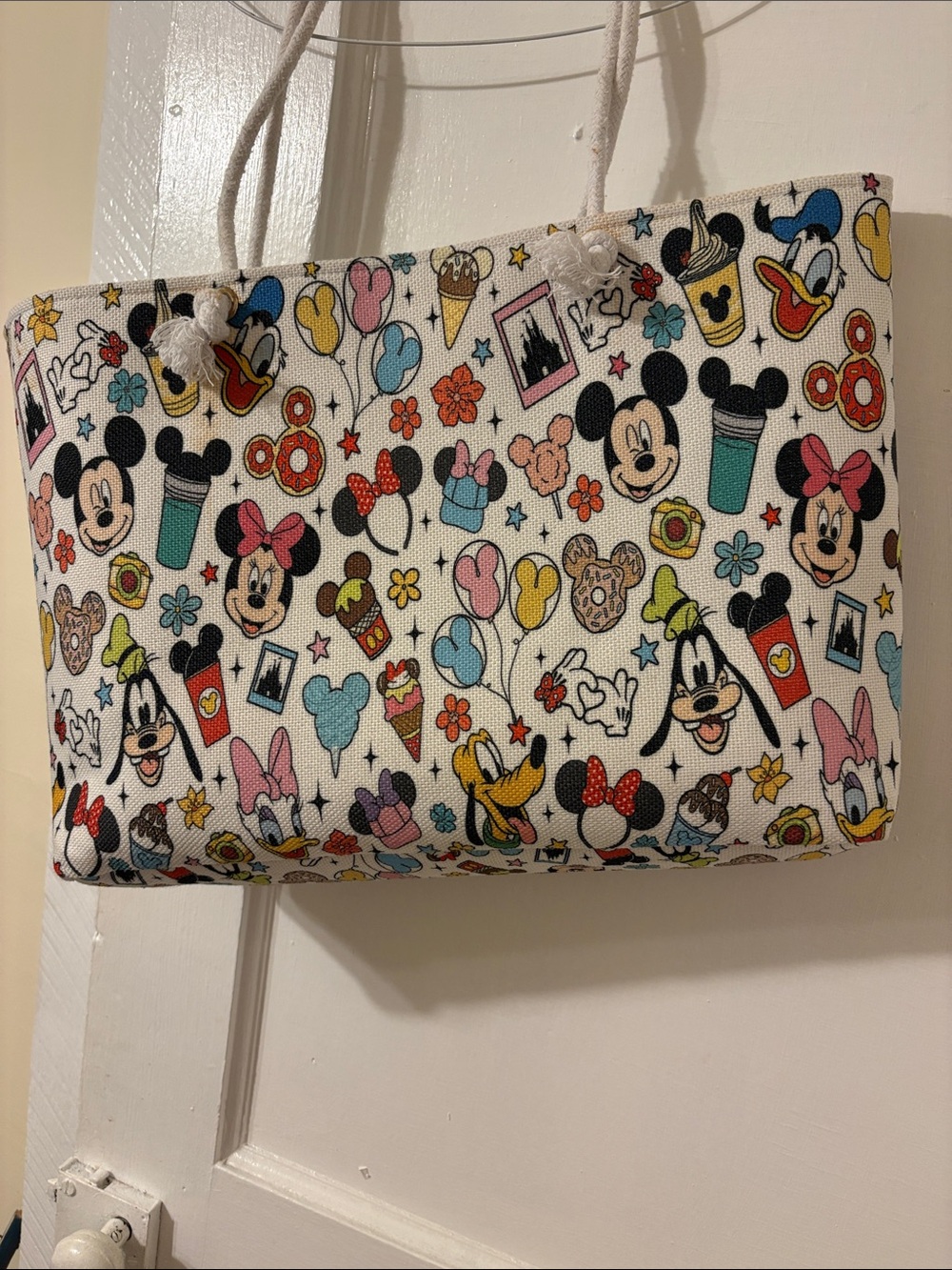 Disney Multi-Color Character Print Tote BeachBag
